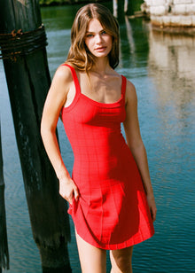 Women | Lennon Dress | Lipstick Red