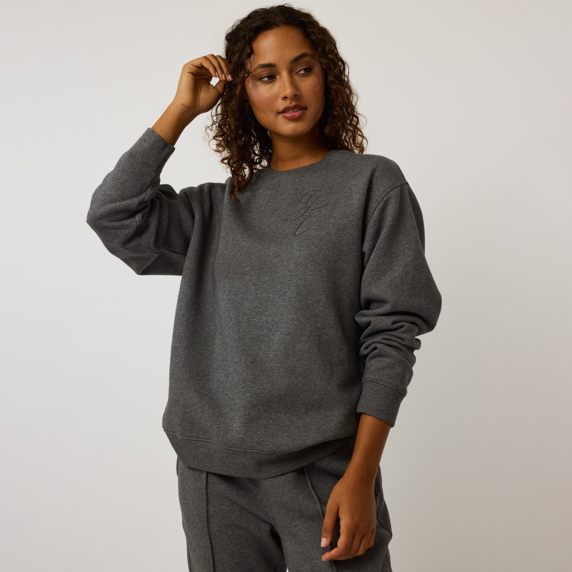 Women | Greyson Melange Aspen Crewneck | Smoke Heather