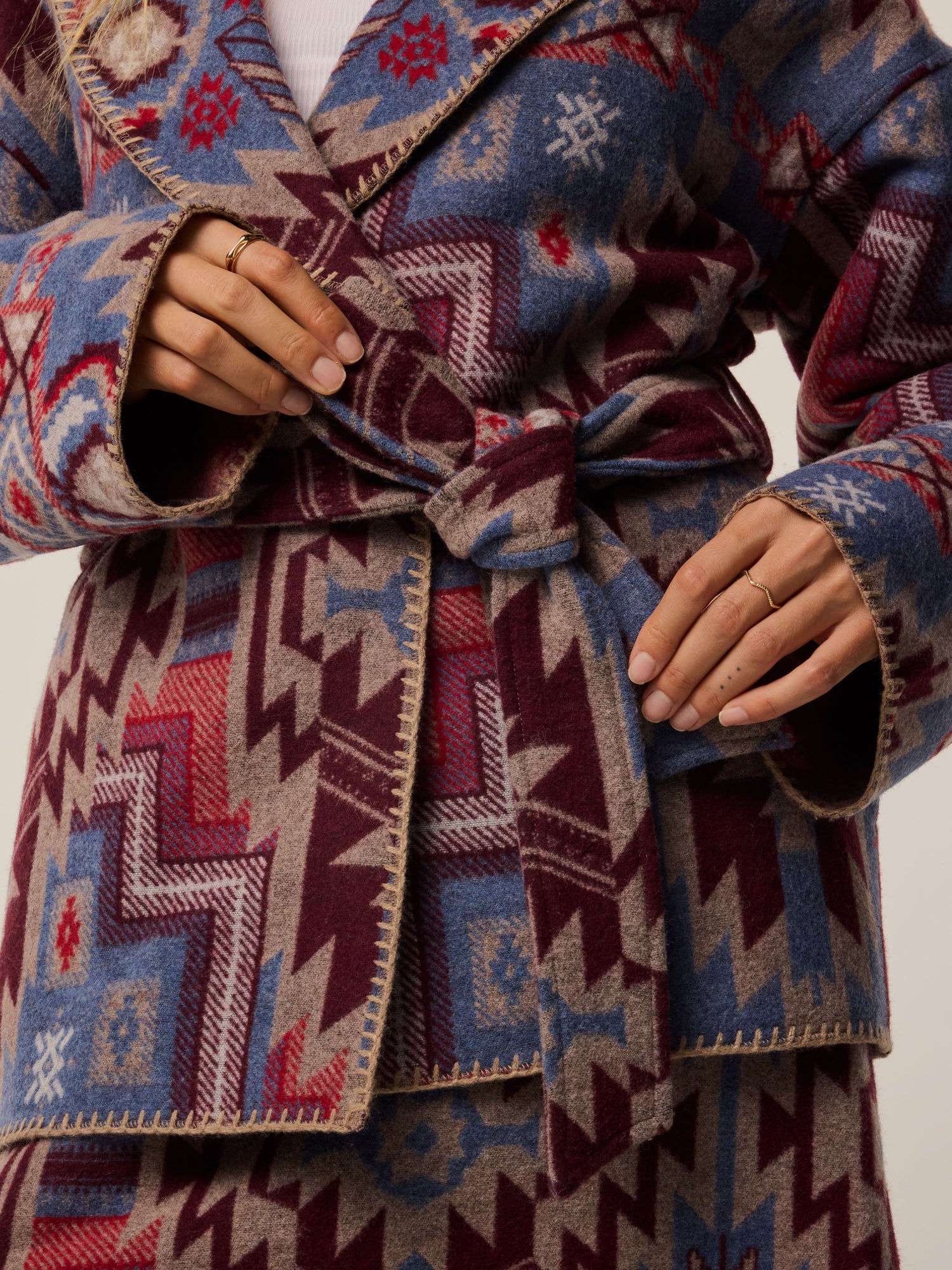 Women | Americana Wool Jacket | Clay Multi