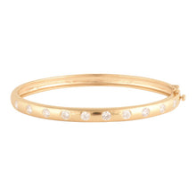 1.50 CT Round Lab-Grown Diamond | Bangle | 14K Gold-Plated | F Color | VS Clarity
