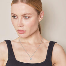 Womens | 0.25 CT Round Cut Lab Grown Diamond | Cluster Pendant Necklace | Sterling Silver | I-J-I1