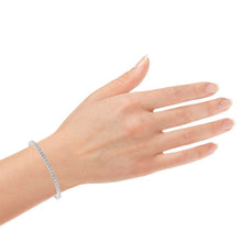 Womens | 1.00 CT Round Cut Lab Grown Accent Diamond | Tennis Bracelet | Sterling Silver | I-I1