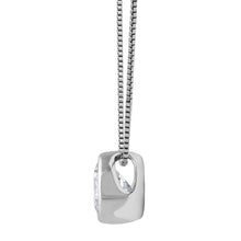 Womens | 0.60 CT Round Cut Lab Grown Accent Diamond | Solitaire Bezel Set Pendant Necklace | 14K White Gold | I-I1