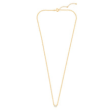 Womens | 0.10 CT Emerald Cut Lab Grown Diamond | Necklace | Yellow Gold Plated Silver | J-SI-I1