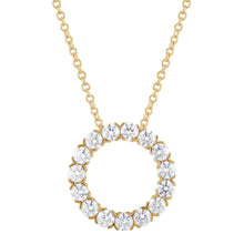 1.00 CT Round Lab-Grown Diamond | Pendant | 14K Yellow Gold | G Color | SI Clarity