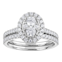 Womens | 1.00 CT Round Cut Lab Grown Diamond | Wedding Ring Set | 10K Gold | H-I-SI-I1
