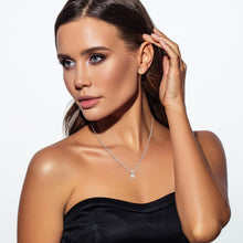 Womens | 1.25 CT Round Cut Lab Grown Accent Diamond | Solitaire Pendant Necklace | 14K White Gold | I-I1