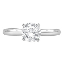 Womens | 1.75 CT Round Cut Lab Grown Diamond | Solitaire Engagement Ring | 14K White Gold | I-I1