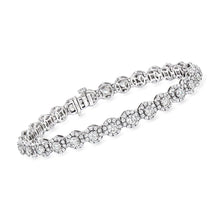 7.00 CT Round Lab-Grown Diamond | Tennis Bracelet | 14K White Gold | F Color | VS Clarity