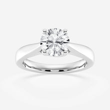 Womens | 1.50 CT Round Cut Lab Grown Diamond | Solitaire Engagement Ring | 14K White Gold | I-J-VS-SI