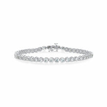 7.00 CT Round Lab-Grown Diamond | 7.25 in Tennis Bracelet | 14K White Gold | G Color | SI Clarity