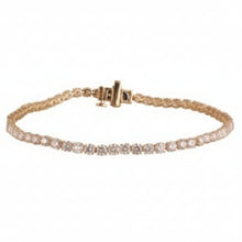 13.23 CT Round Lab-Grown Diamond | Tennis Bracelet | 14K Yellow Gold | F Color | VS Clarity