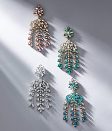 Elena Statement Earrings | Emerald
