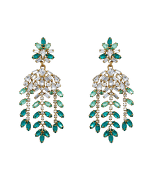 Elena Statement Earrings | Emerald