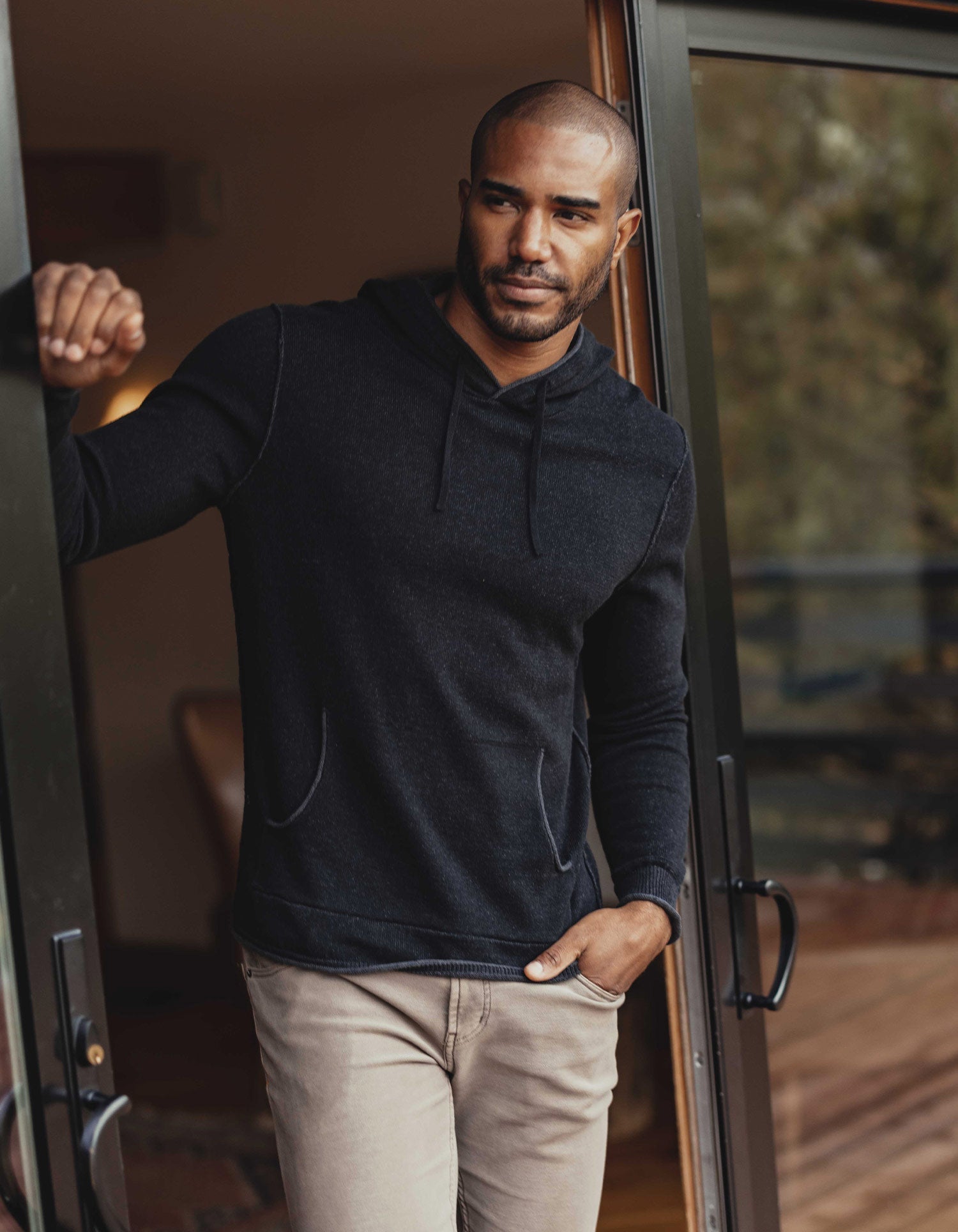Men | Jimmy Sweater Hoodie | Black