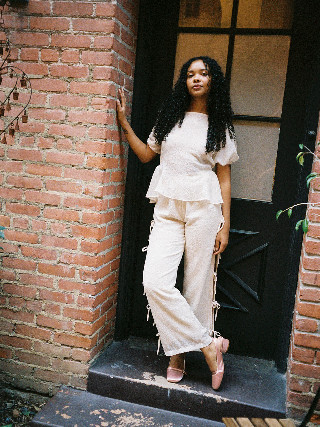 Evelyn Tie Pant | Cashew Rosette