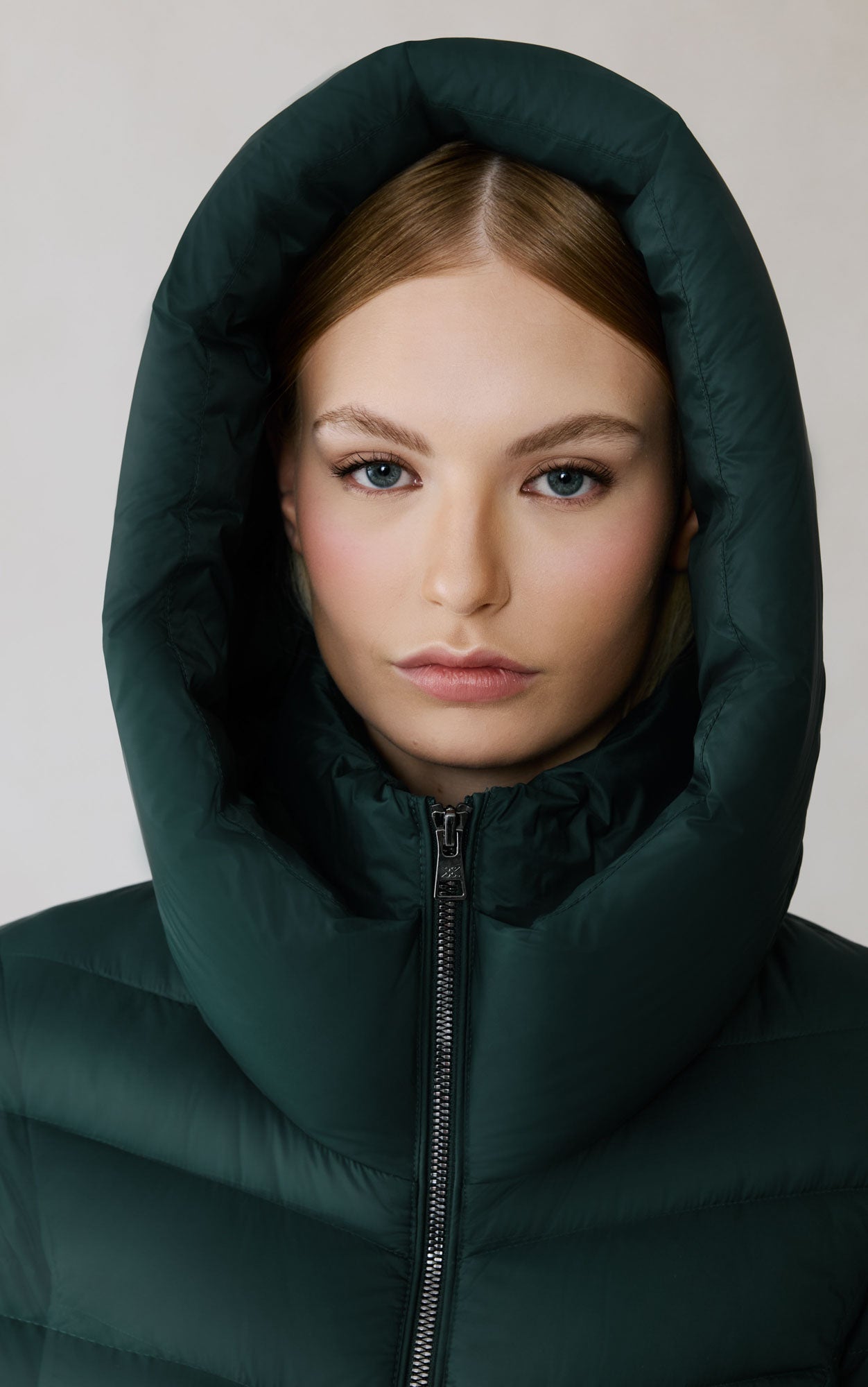 Lita-U Midi Down Coat | Midnight Forest