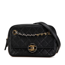 Chanel | Pre-Owned CC Quilted Lambskin Chain Camera Bag | Black