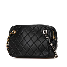 Chanel | Pre-Owned CC Quilted Lambskin Chain Camera Bag | Black