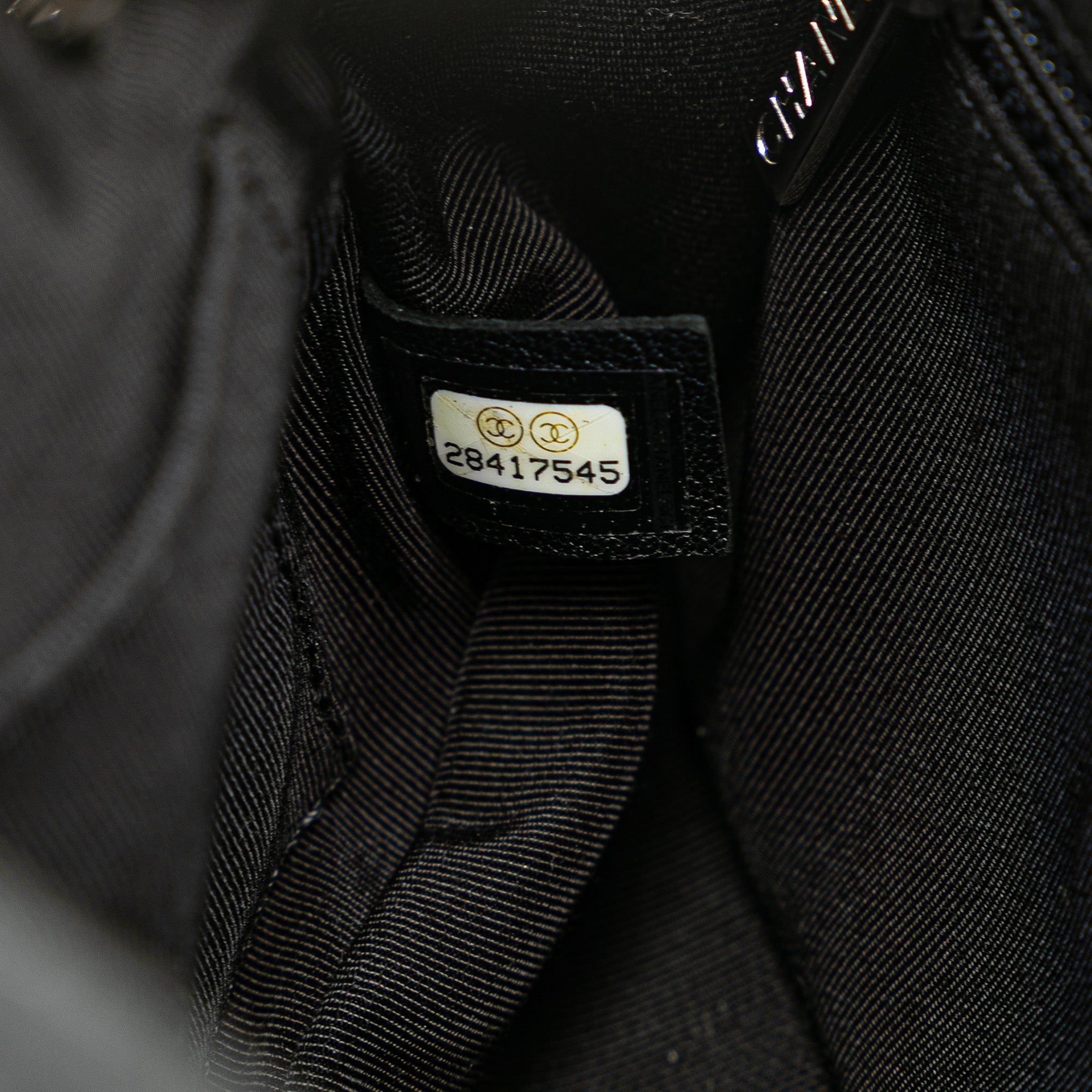 Chanel | Pre-Owned CC Quilted Lambskin Chain Camera Bag | Black