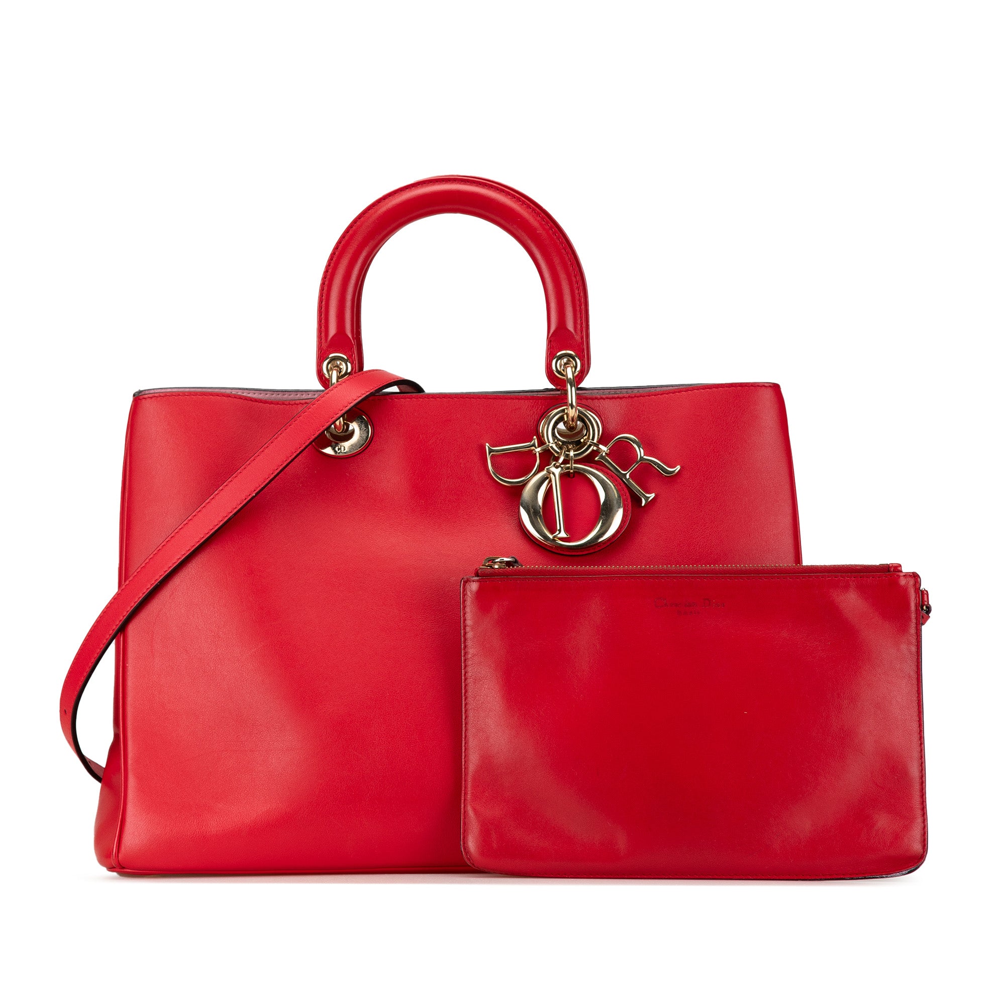 Dior | Pre-Owned Large Diorissimo Satchel | Red