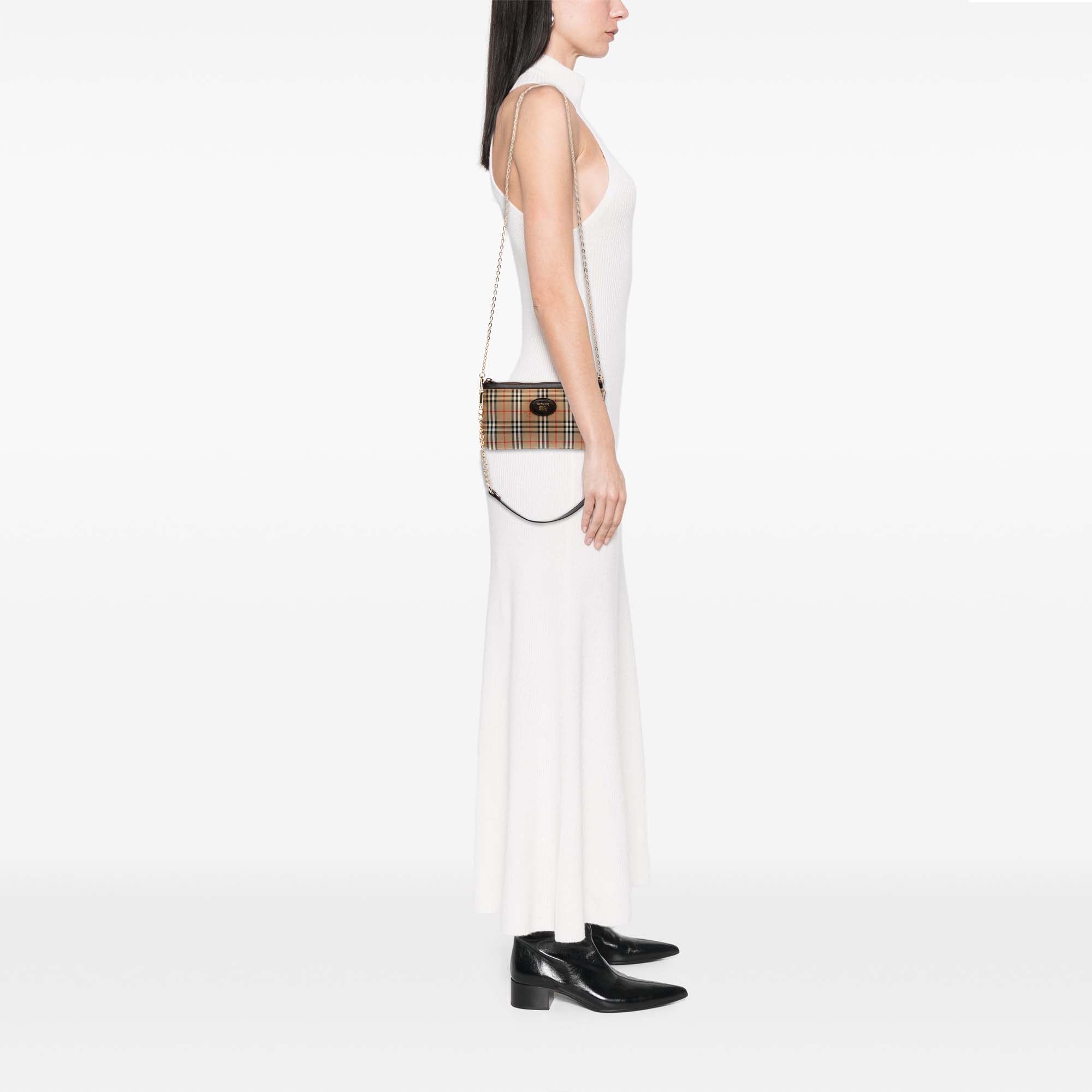 Luxclusif | Burberry | Pre-Owned Haymarket Check Canvas Crossbody