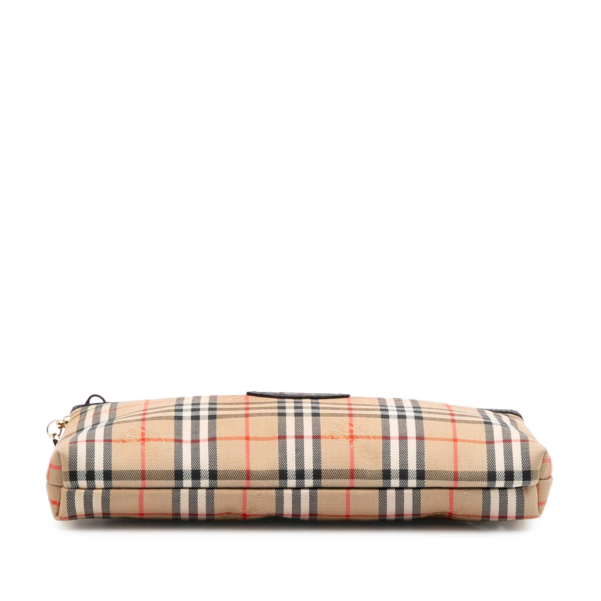 Luxclusif | Burberry | Pre-Owned Haymarket Check Canvas Crossbody Luxclusif | Burberry | Pre-Owned Haymarket Check Canvas Crossbody