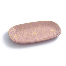 Talianna Lily Pad Catchall Tray | Pink | Ceramic with 24K Gold Details