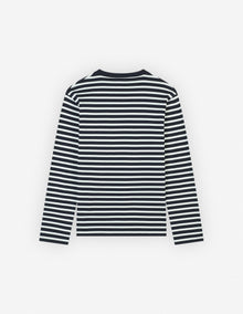 Mens | Fox Head Patch Short-Sleeve Regular Jersey Mariniere Tee-Shirt | Navy Stripes