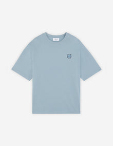 Mens | Bold Fox Head Patch Oversize Short-Sleeve Cotton Tee-Shirt | Placid