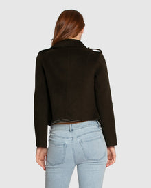 Women | Love Me Now Wool Blend Military Style Coat | Military