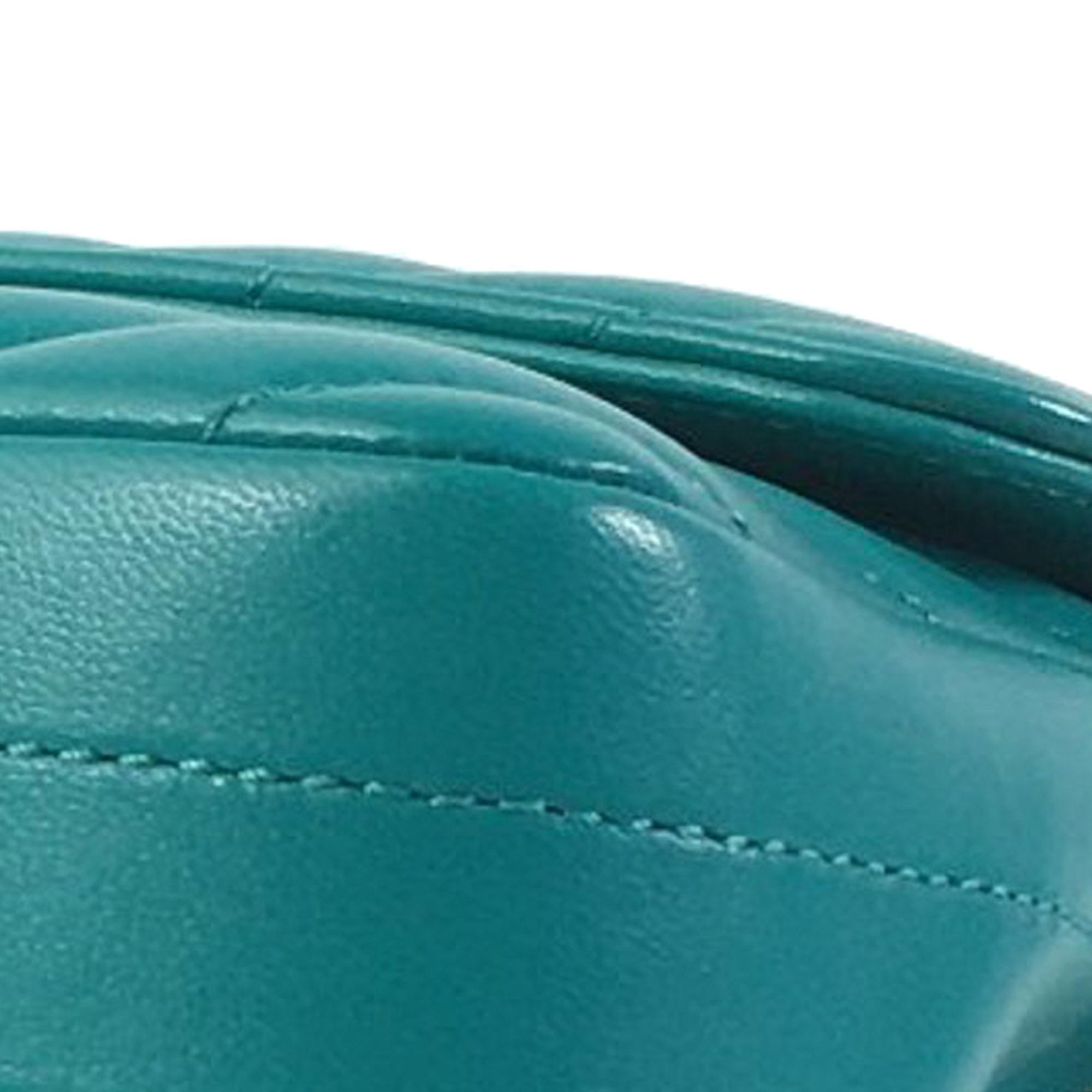 Chanel | Pre-Owned Mini Rectangular Chevron Lambskin Single Flap | Green