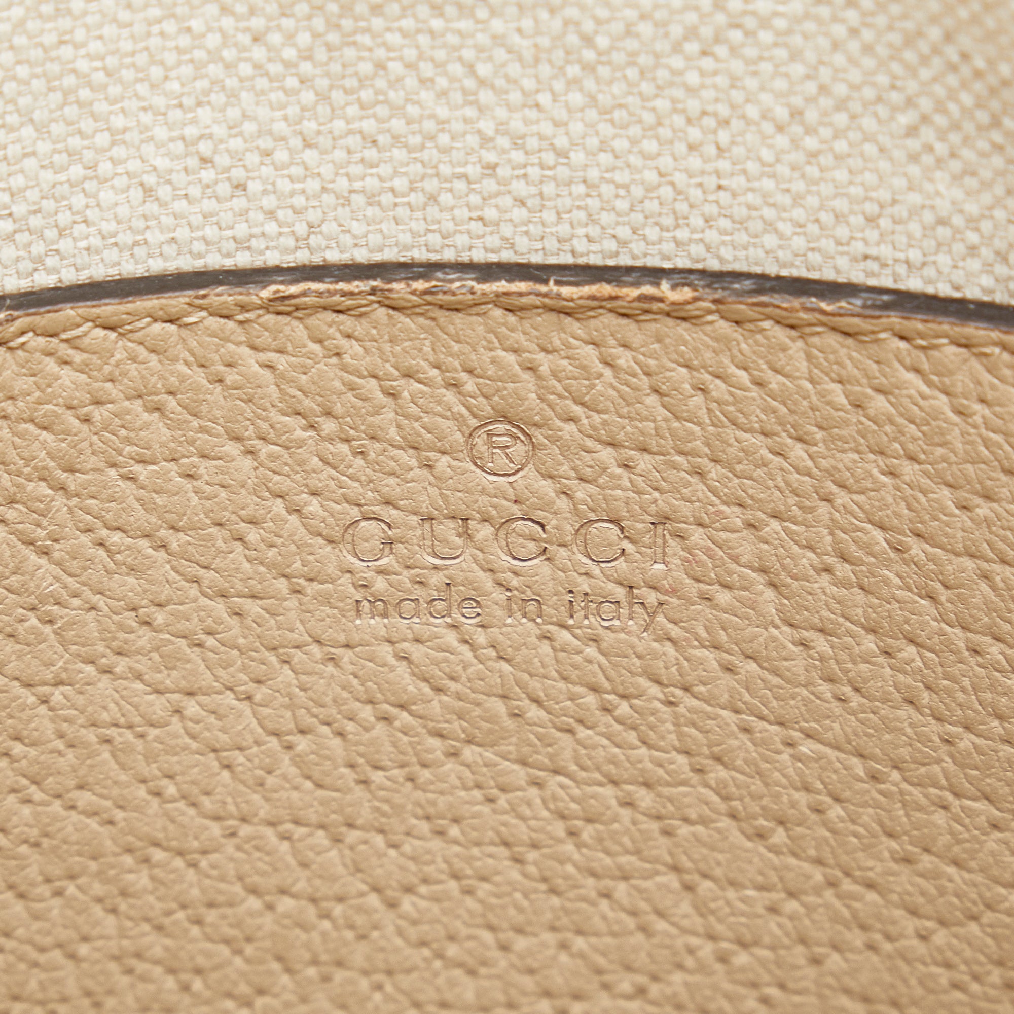 Gucci | Pre-Owned Mini GG Supreme Horsebit 1955 Satchel | Brown/Beige