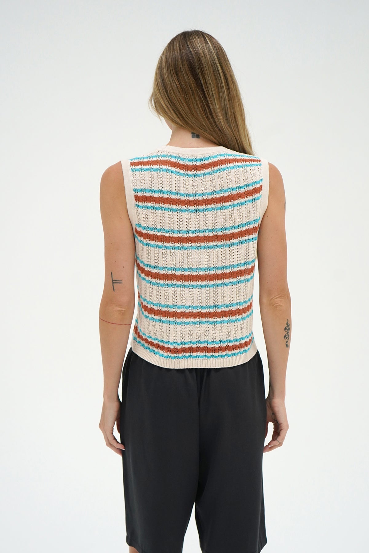 Women | Lou Sleeveless Cardigan | Multicolor
