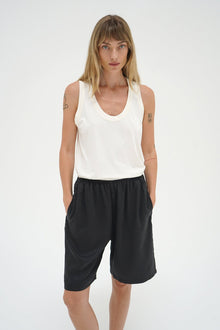 LNA Relaxed U Neck Tank in jet stream