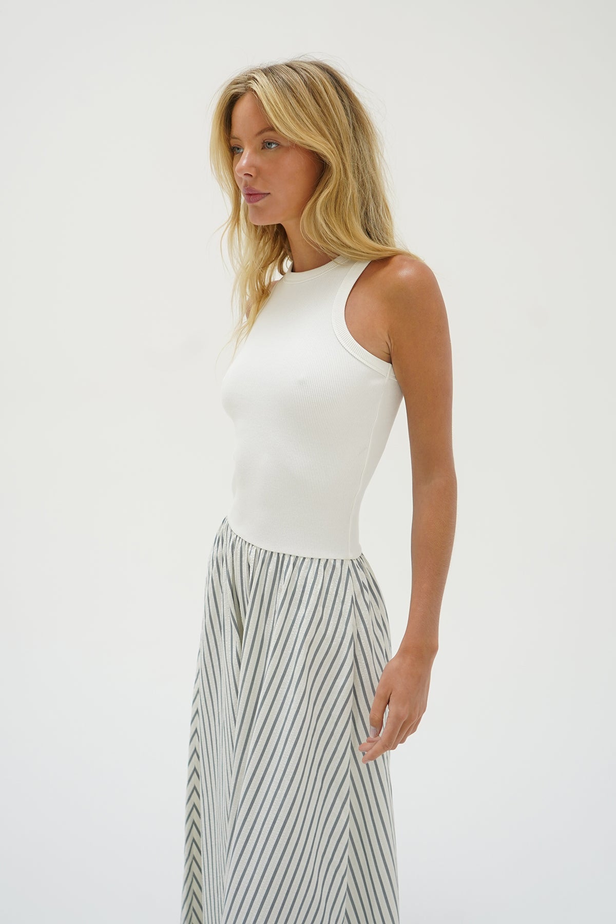 Women | Hart Dress | Grey Stripe
