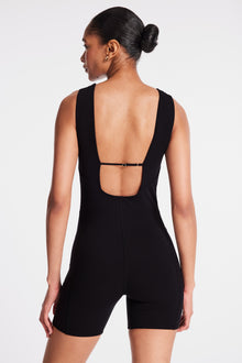 Le Ore | Calla Cutout Short Catsuit | Black