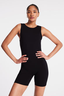 Le Ore | Calla Cutout Short Catsuit | Black