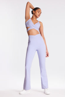 Le Ore | Luna Wrap Flare Legging | Baby Lavender