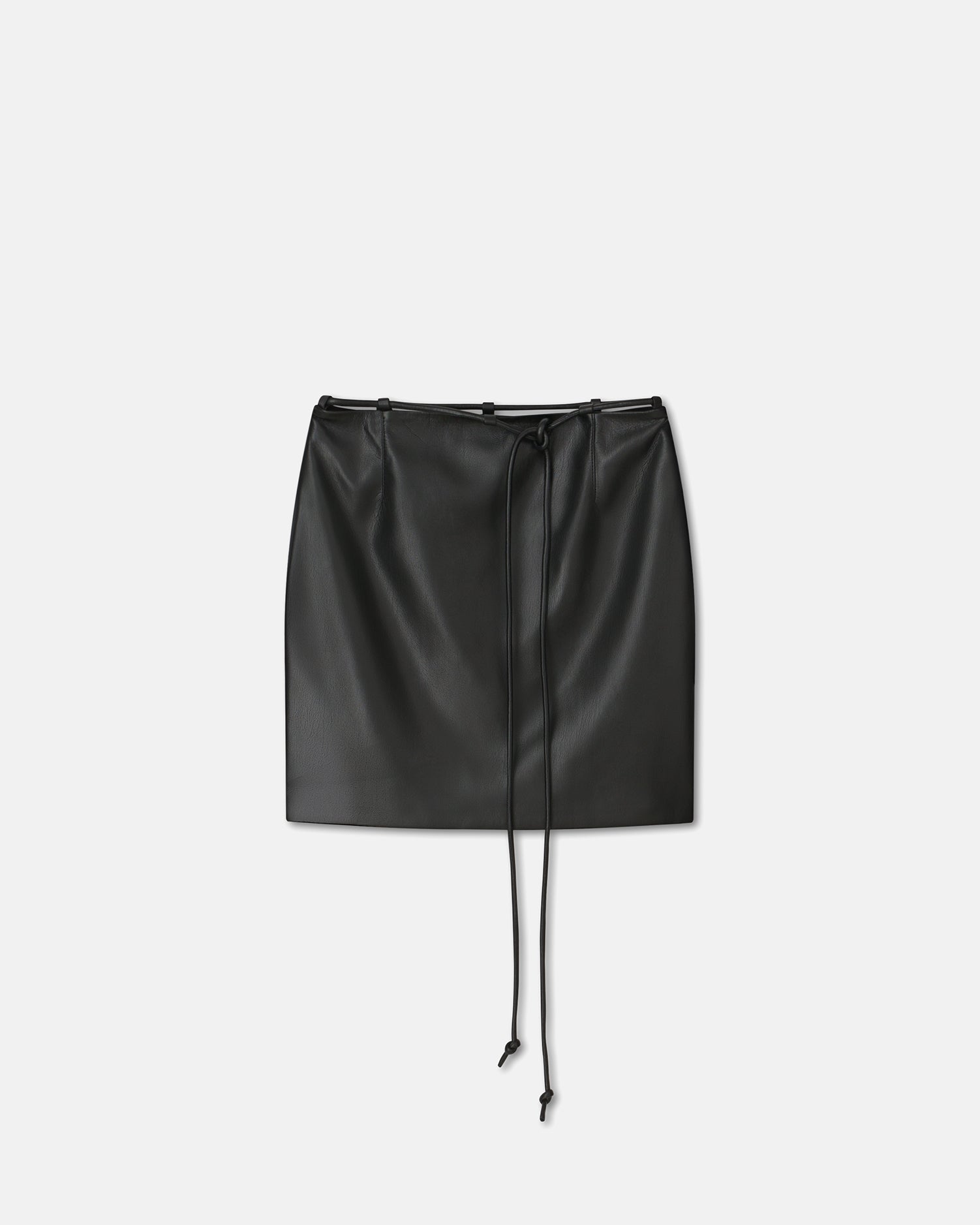 Lonne Saleokobor Alt-Leather Skirt | Black