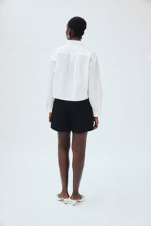 Boxy Button-Down Shirt | White