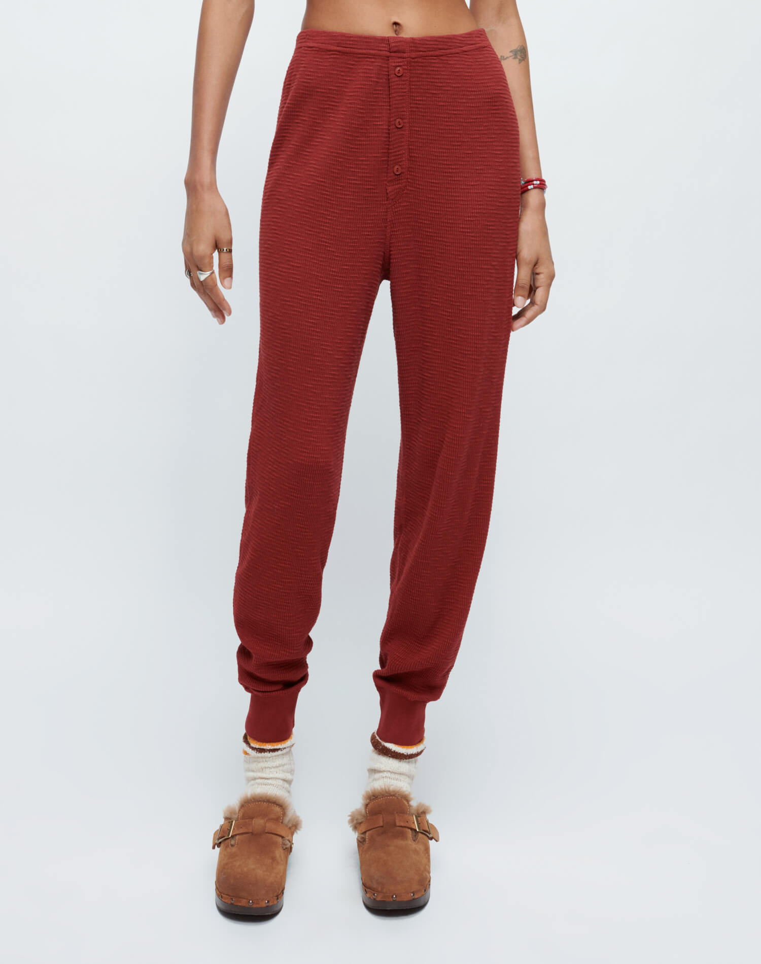 Womens | Thermal Jogger | Brick