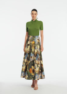 Merino Silk Knit T-Shirt | Cactus