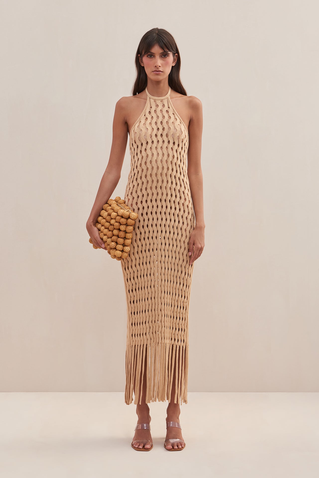 Rubi Knit Dress | Light Camel