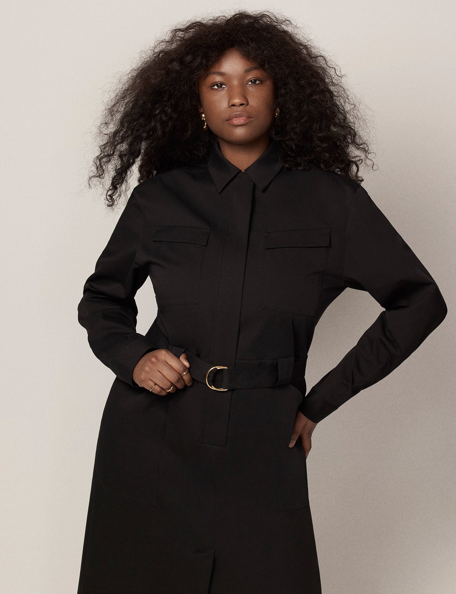 Belted Utility Dress