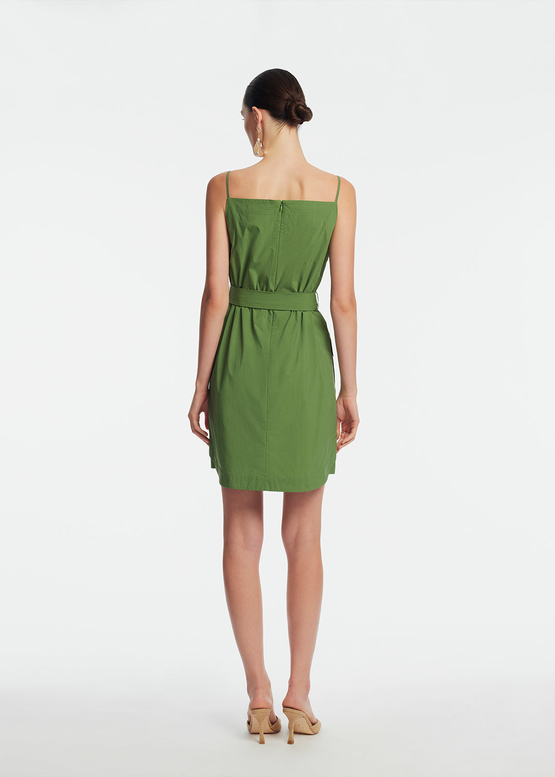 Tech Poplin Belted Dress | Cactus