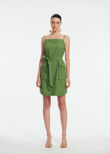 Tech Poplin Belted Dress | Cactus