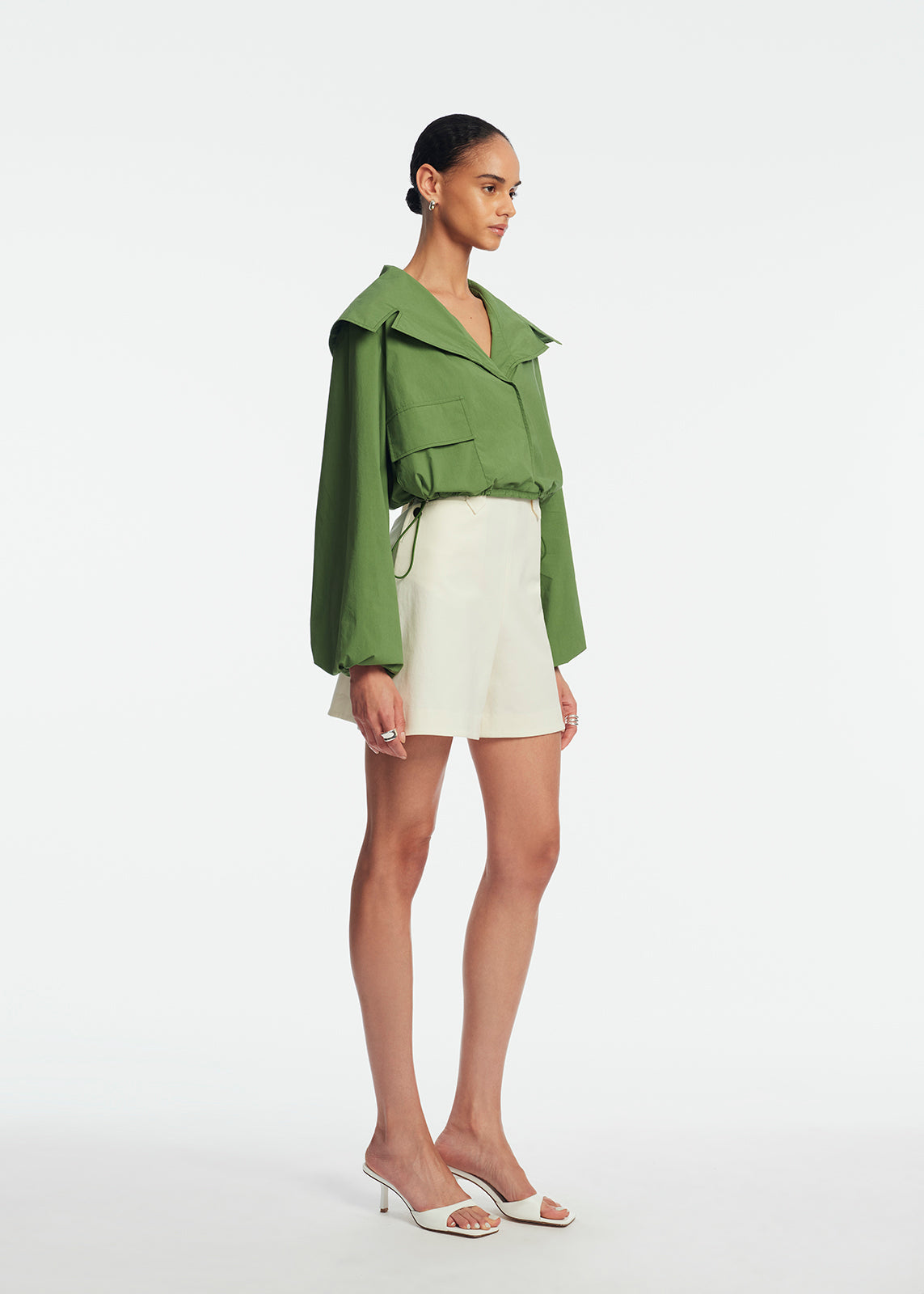 Tech Poplin Anorak Jacket | Cactus