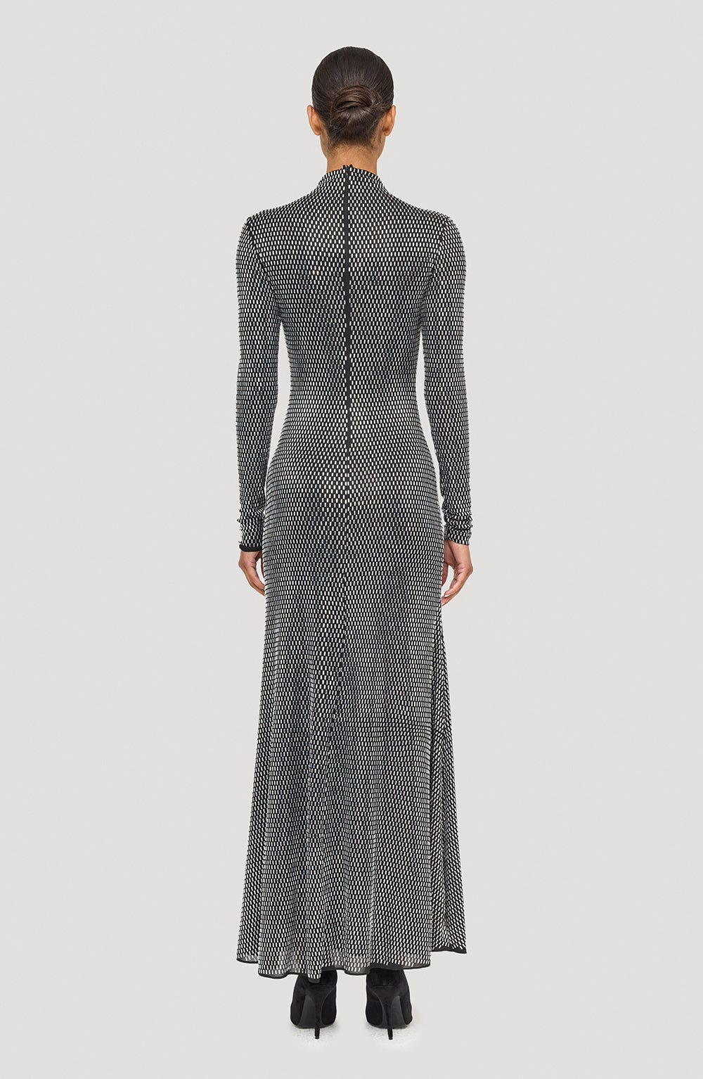 Clarion Dress | Jet Black/Silver