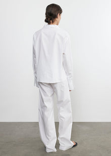 poplin mariner shirt in white